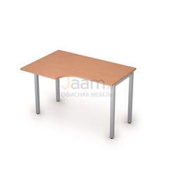 Мебель для персонала Стол криволинейный на металлических опорах левый 2М.141