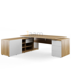 Кабинет руководителя Стол рабочий на опорной креденции левый ZIO285110