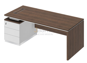 Кабинет руководителя Стол на опорной тумбе левый СИ 110л