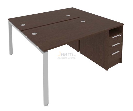 Мебель для персонала Рабочая станция с опорной тумбой Б.РС-СТП-2.2