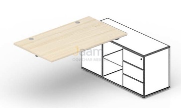 Мебель для персонала Стол для крепления к сервисной опорной тумбе (2 громмета) STPG166FU