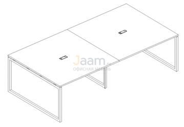 Стол для переговоров Стол для переговоров на металлокаркасе QUATTRO Б4 134-2 БП
