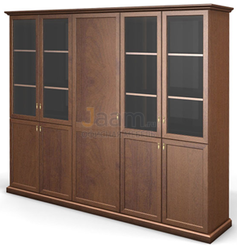 Кабинет руководителя Шкаф-витрина+гард., 5 дв. ЛНД 82.16