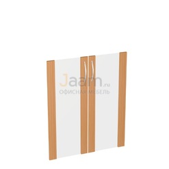 Мебель для персонала Дверь стеклянная средняя в рамке ЛДСП (комплект) Э-51.0